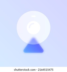 web camera glass morphism trendy style icon. web camera transparent glass color vector icon with blur and purple gradient. for web and ui design, mobile apps and promo business banners and posters