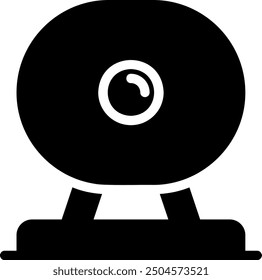 web camera glyph icon illustration vector