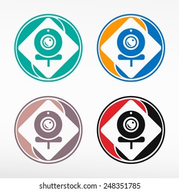 Web Camera icon. Color set