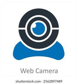 Web Camera and web icon concept