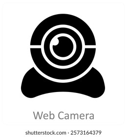 Web Camera and web icon concept