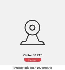 Web camera icon, digital symbol. Modern flat symbol for web and mobile apps