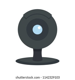 Web camera icon. Flat illustration of web camera vector icon for web isolated on white