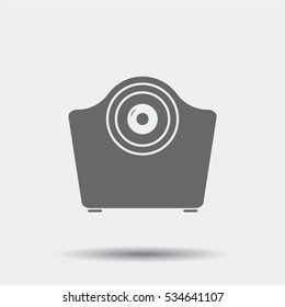Web camera icon illustration isolated vector sign symbol