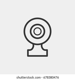 Web camera  icon illustration isolated vector sign symbol