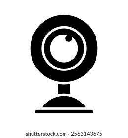 Web camera icon Isolated flat vector in outline