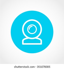 Web camera Icon Isolated on White Background