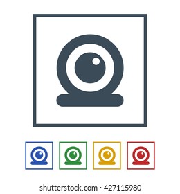 Web camera icon isolated on white background. vector illustration icon

