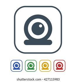 Web camera icon isolated on white background. vector illustration icon
