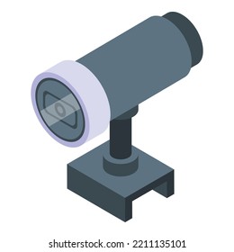 Web Camera Icon Isometric Vector. Video Cam. Webcam Lens