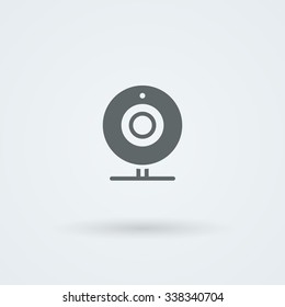 Web camera icon. Logo. Pictogram. Button.