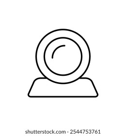 Web de la cámara icono de logotipo de la muestra conjunto de Vector de contorno