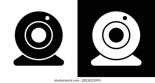 Web camera icon minimal art kit. EPS10.