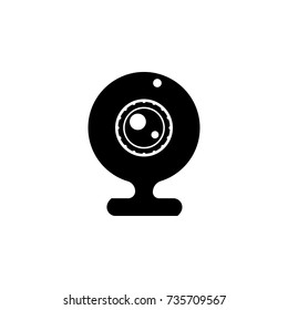 web camera icon on white background