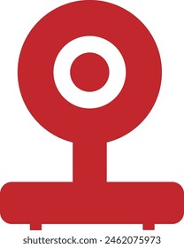 Web camera icon red color eps format