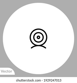 Vector de signo de icono de cámara web,Símbolo, ilustración de logotipo para web y móvil
