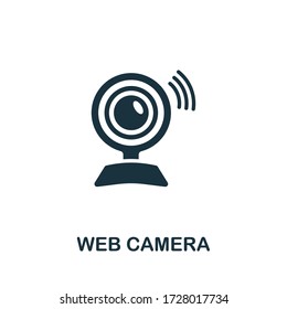 Web Camera icon. Simple illustration from wireless devices collection. Creative Web Camera icon for web design, templates, infographics and more