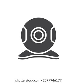 Web camera icon Simple thin line flat symbol