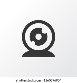 Web camera icon symbol. Premium quality isolated webcam element in trendy style.