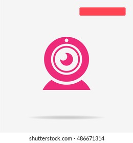 Web camera icon. Vector concept illustration for design.