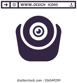 Web Camera Icon Vector flat design style