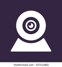 Web Camera Icon Vector flat design style