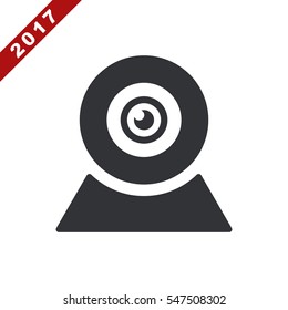 Web Camera Icon Vector flat design style