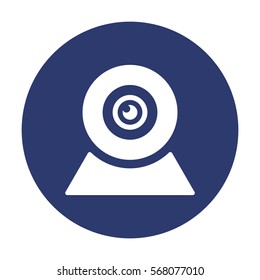 Web Camera Icon Vector flat design style