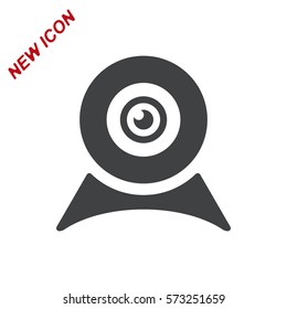 Web Camera Icon Vector flat design style