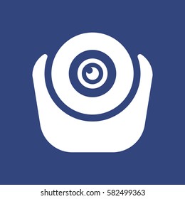 Web Camera Icon Vector flat design style