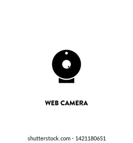 web camera icon vector. web camera sign on white background. web camera icon for web and app