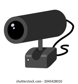 Web camera Icon. Vector Single Flat Webcam Symbol
