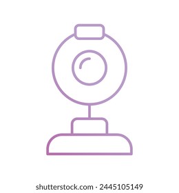 web camera icon with white background vector stock illustration