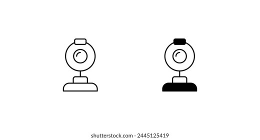 web camera icon with white background vector stock illustration