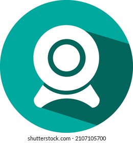 Web camera, illustration, vector on a white background.