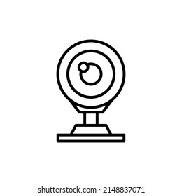 Web camera isolated icon design template