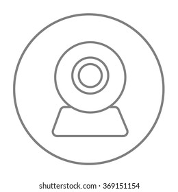 Web camera line icon.