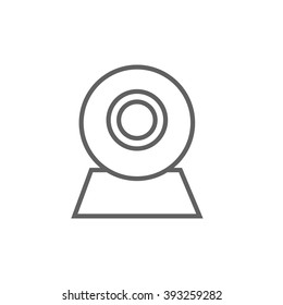 Web camera line icon.