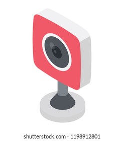 
Web camera or a live camera used for live chat 
