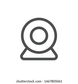 Web camera social media icon isolated on white background. Webcam symbol modern, simple, vector, icon for website design, mobile app, ui. Vector Illustration