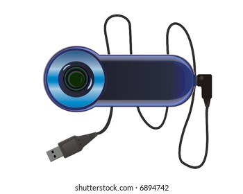 web camera in vector