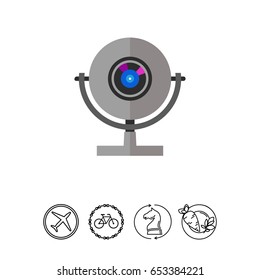 Web camera vector icon