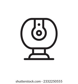 Web camera vector icon. Web camera flat sign design. Web camera symbol pictogram. UX UI icon