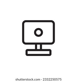 Web camera vector icon. Web camera flat sign design. Web camera symbol pictogram. UX UI icon