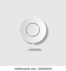 web camera  - vector icon with shadow