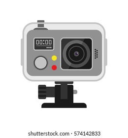 Web camera vector illustration on white