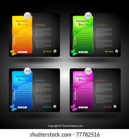 web card design element, more visit my portfolio