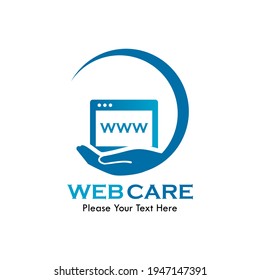 Web care logo template illustration