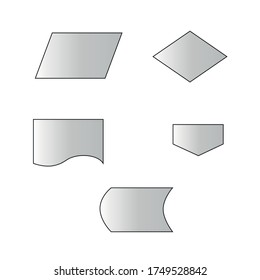 Web charts on the white background