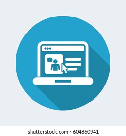 Web chat icon